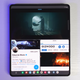 Así se ve el dock de aplicaciones, incluyendo un acceso directo a 3 apps al mismo tiempo.